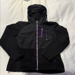 Free Country Black Jacket with Purple Details